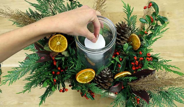 Tutoriel : Centre de table pas cher à faire soi-même pour Noël