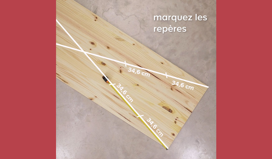 Tutoriel sapin en bois étape 2