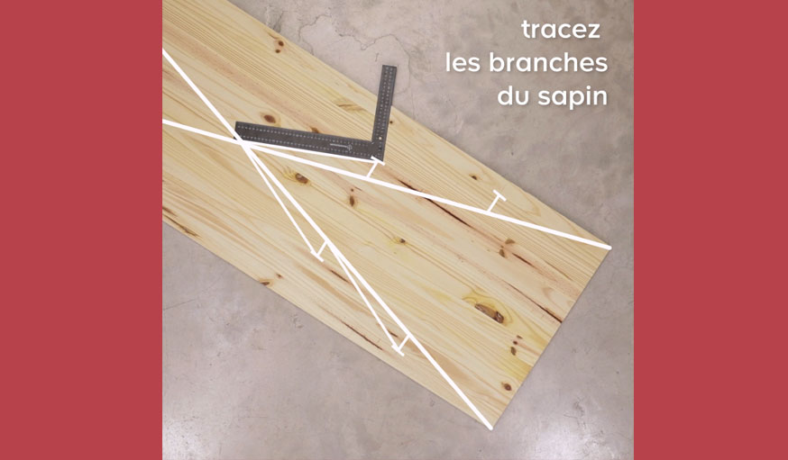 Tutoriel sapin en bois étape 4