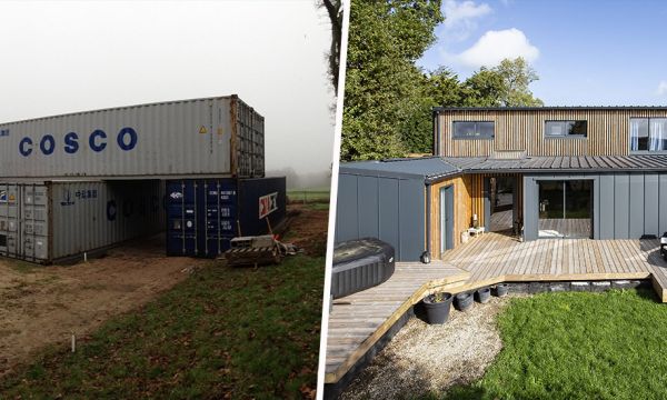 Autoconstruction : il a transformé six containers en maison luxueuse