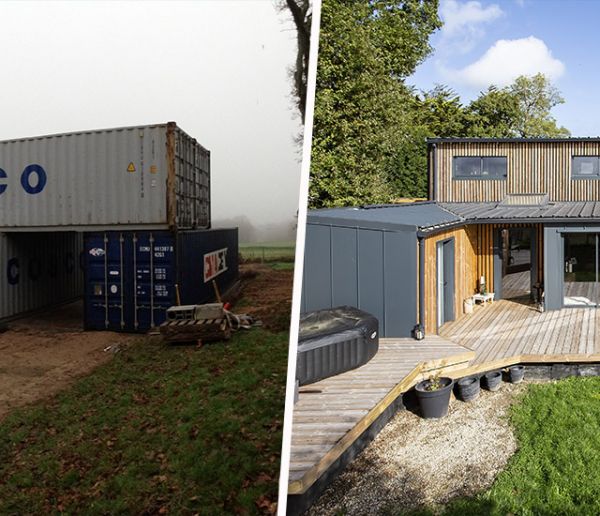 Autoconstruction : il a transformé six containers en maison luxueuse