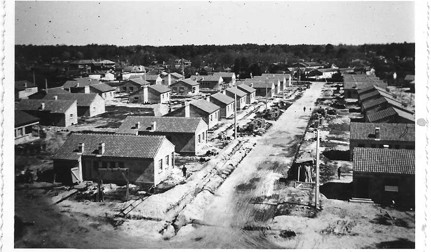 Chantier de la cité des Castors de Pessac archive 1950