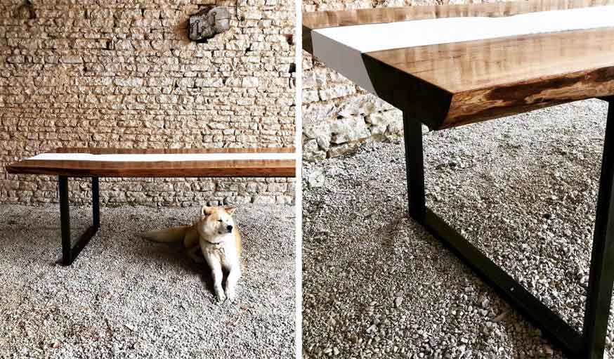 domaine viticole table DIY