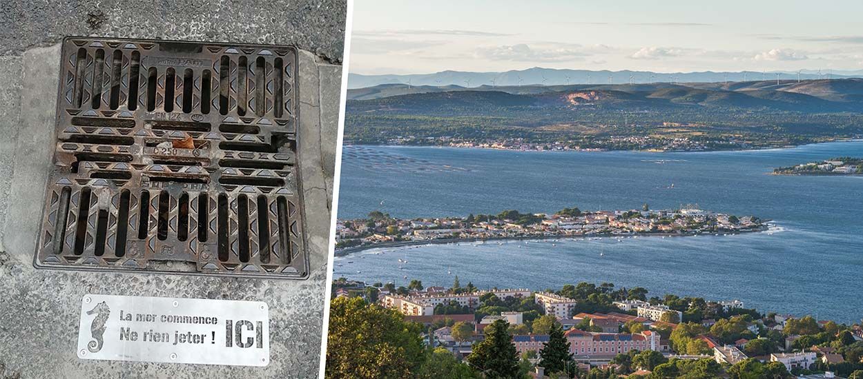 À Sète, on vous invite à ne plus jeter vos mégots dans les grilles d'évacuation d'eau !