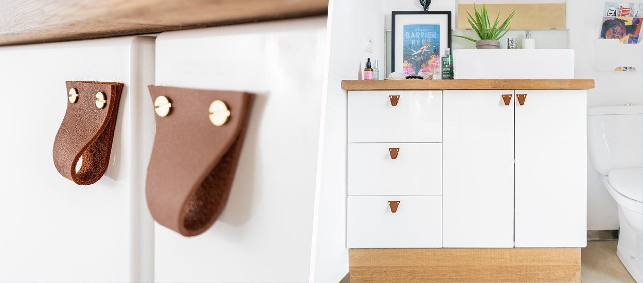 Comment fabriquer des poignées de meuble en cuir à petit prix ?