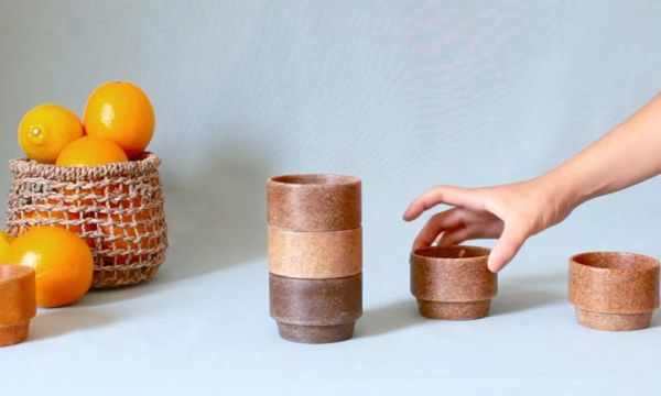 Ils fabriquent des tasses... avec des restes d'orange !