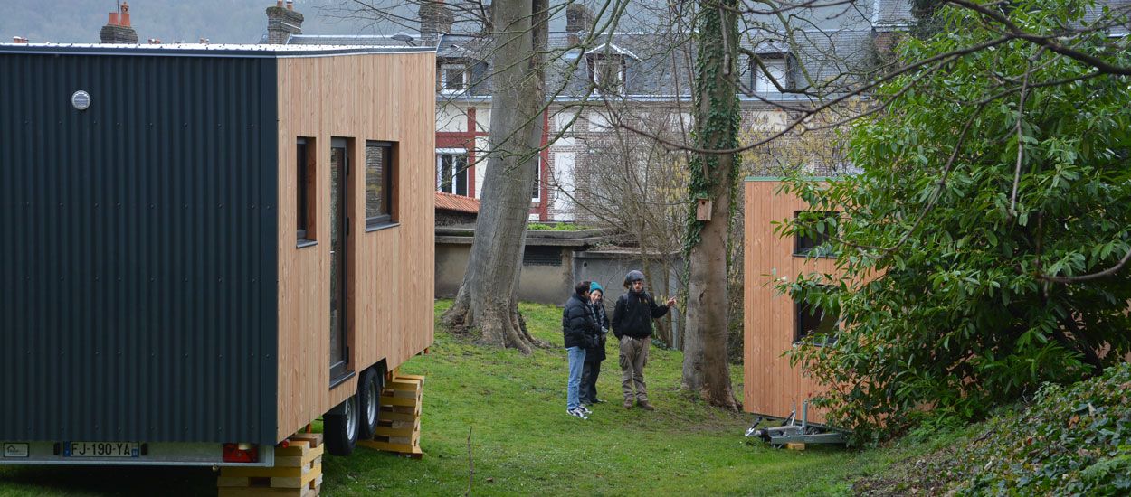 À Rouen, deux tiny houses inaugurées pour permettre aux sans-abri de trouver un emploi