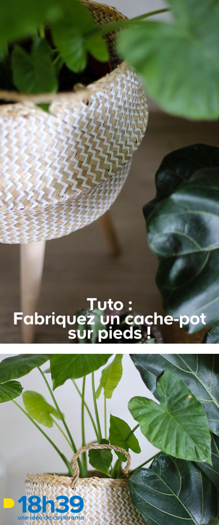 Panier de jardinière murale en rotin et osier, Pot... – Grandado