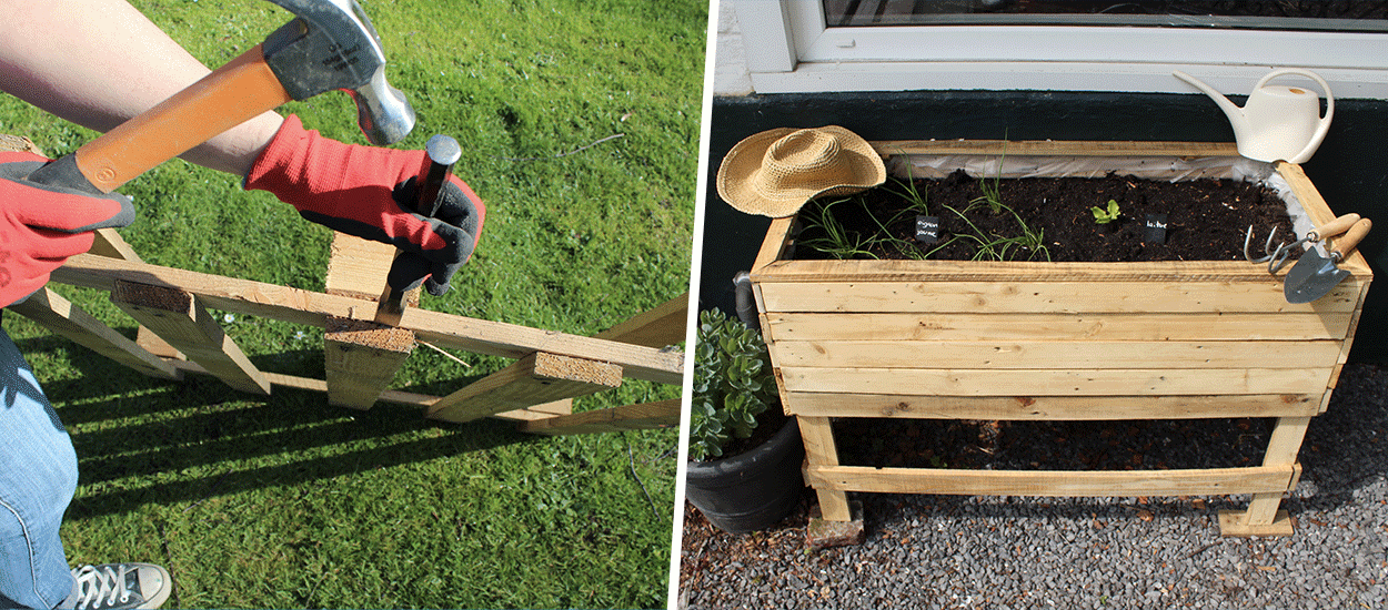 Tuto : Fabriquez un potager sur pieds en palette même si vous n'avez pas de jardin