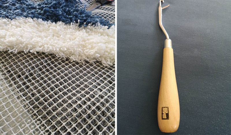 Comment faire un tapis en laine avec la technique du latch hooking