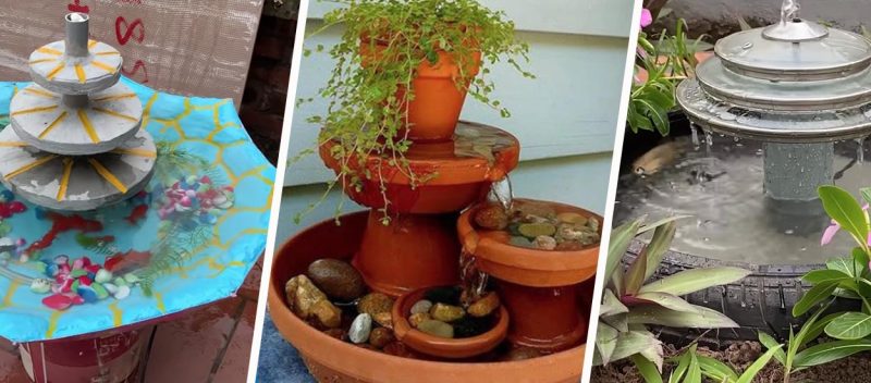 Comment fabriquer une fontaine avec des objets récup