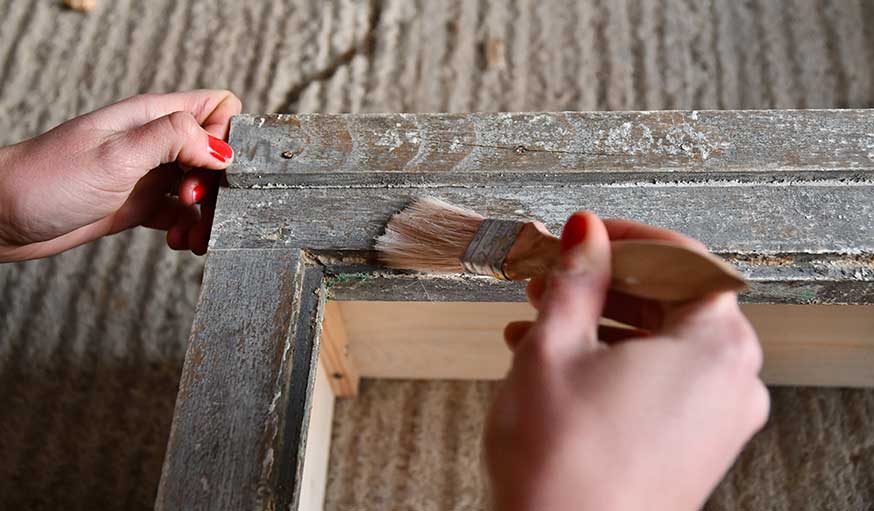 tutoriel fabriquer une vitrine à partir d'une vieille fenêtre étape 6