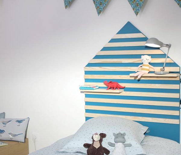 Tuto : Fabriquez une tête de lit pour enfant avec des tasseaux de bois