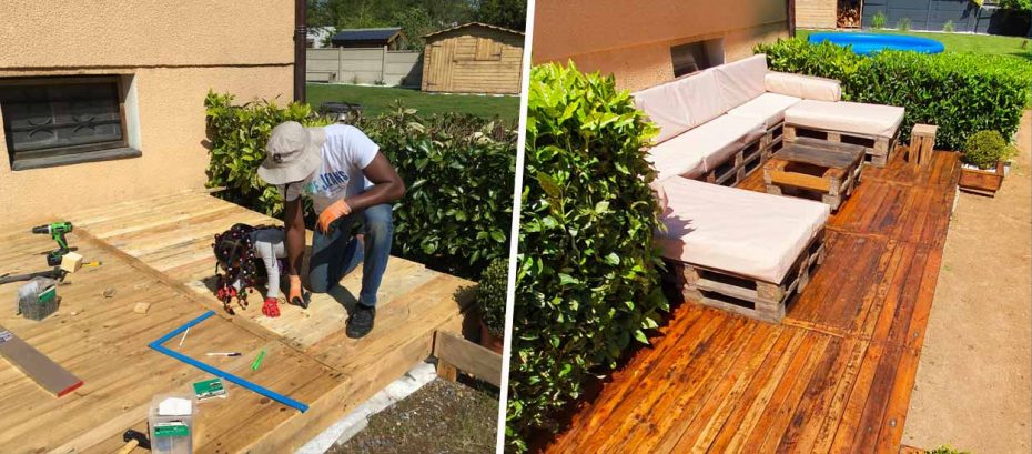 Palette Faire Une Terrasse Pas Cher