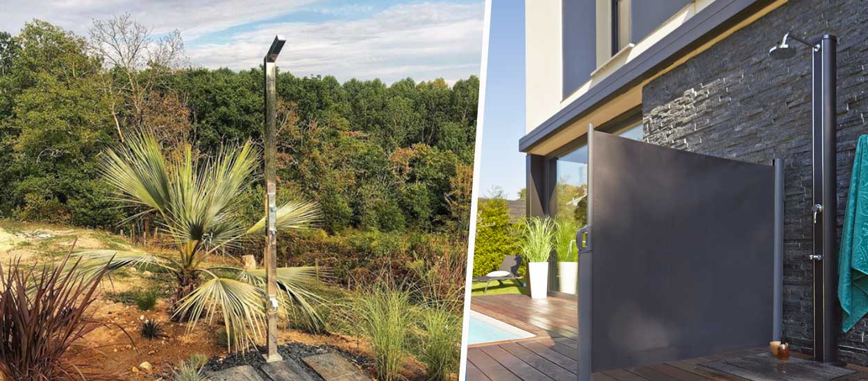 12 idées pour installer une douche extérieure dans votre jardin