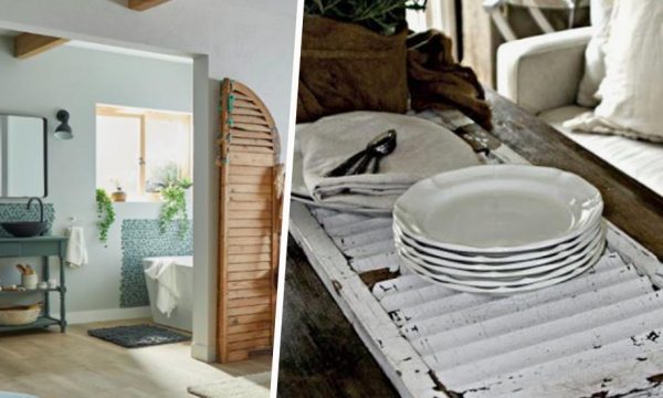 9 idées pour recycler vos vieux volets en objets déco