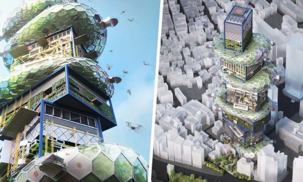 Un nouveau concept de ville verticale futuriste imaginé à Tokyo