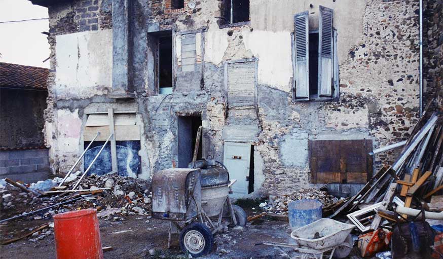 Une maison en ruines, dite le taudis