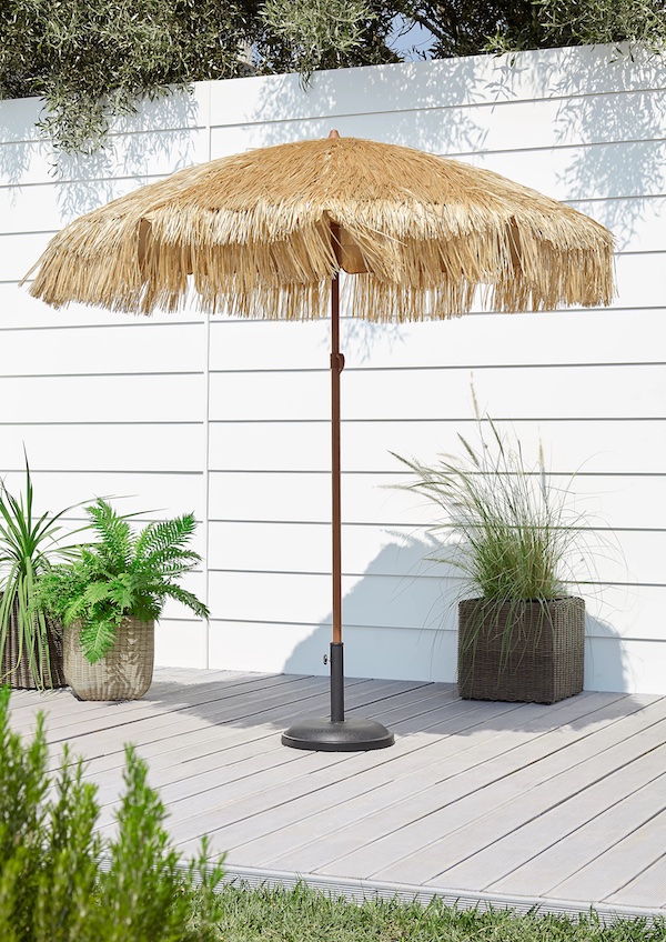 parasol dans un jardin