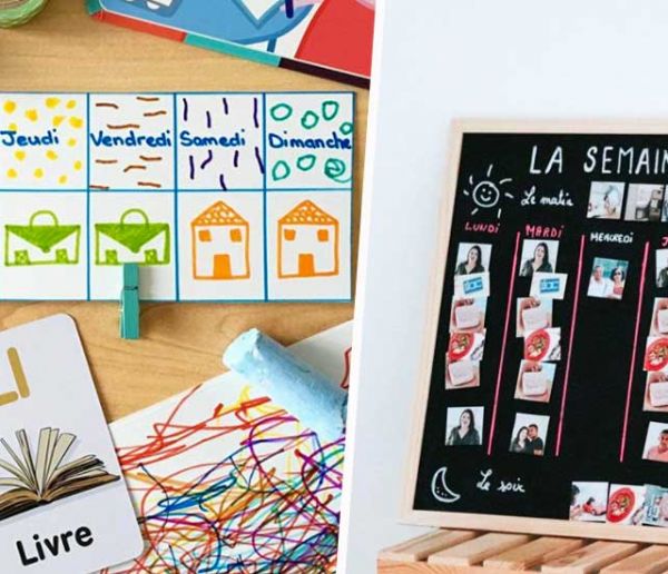 DIY] Semainier pour enfant afin qu'il se repère dans le temps - et