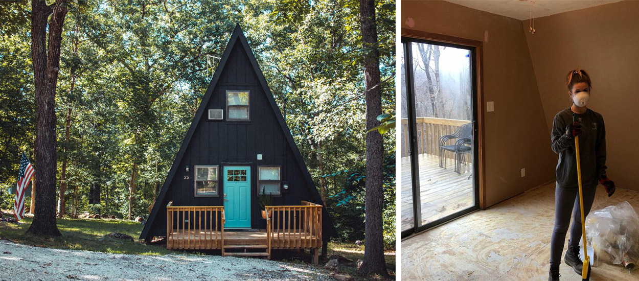 Elle achète et rénove une maison triangle pour 40 000 euros !