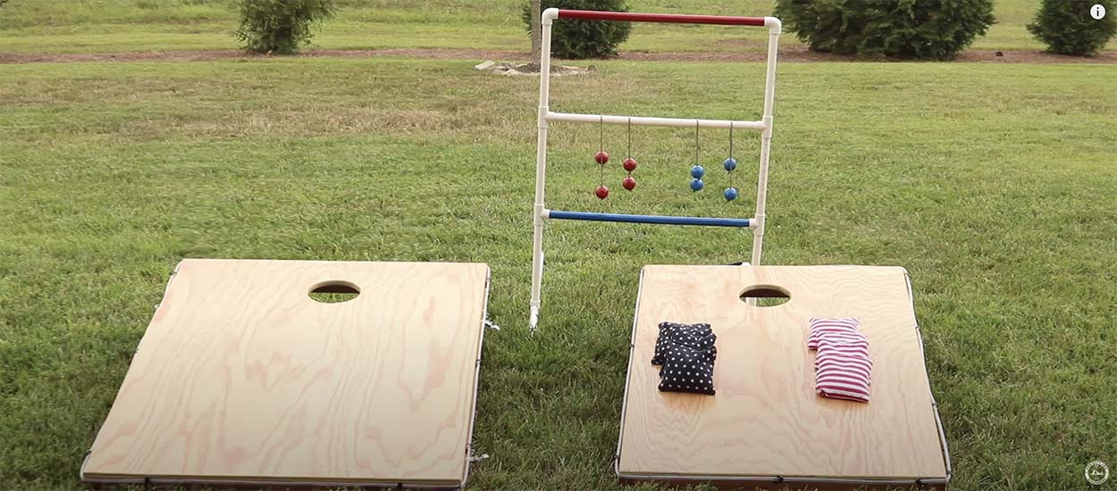 DIY : Fabriquez deux jeux d'extérieur en bois et en PVC pour vos enfants