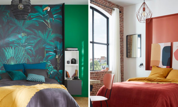 16 idées pour créer une tête de lit en peinture ou papier peint