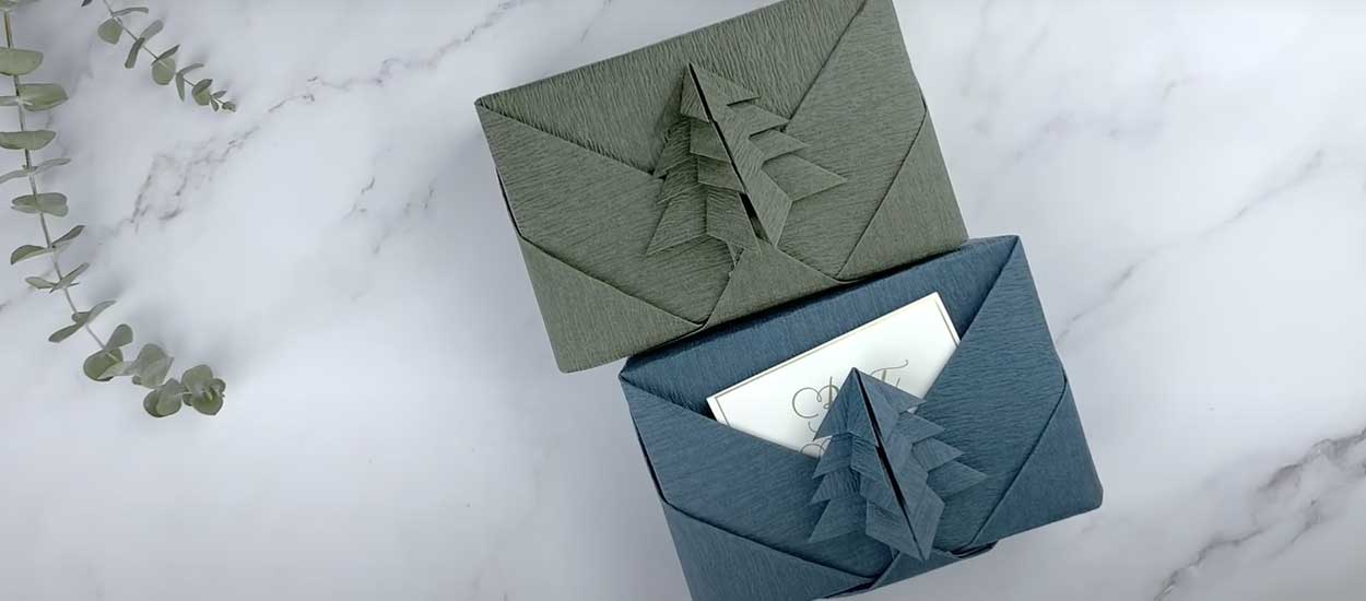 Noël : comment faire un papier cadeau original avec des origamis ?