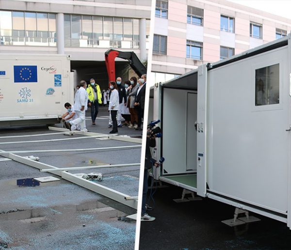 Cet hôpital mobile français se déplie en seulement 20 minutes pour faire face au Covid-19