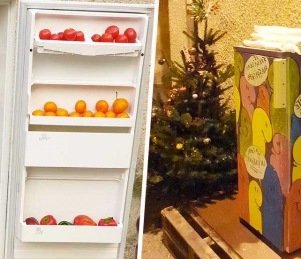 Il met à disposition un frigo solidaire dans la rue pour lutter contre le gaspillage alimentaire