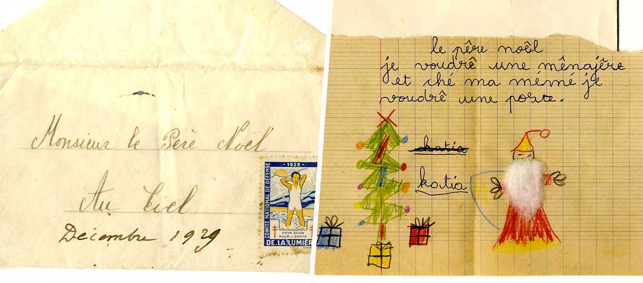 Ce collectionneur a retrouvé des lettres pour le père Noël qui ont plus d'un siècle