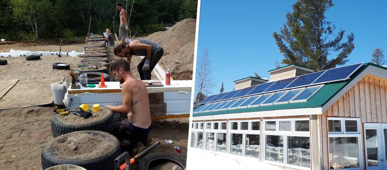 A quoi ressemble sa maison en pneus, 3 ans après sa création ?