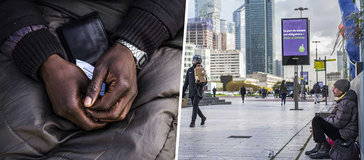 Il a photographié les sans-abri pendant le confinement : “On ne naît pas à la rue, on le devient”