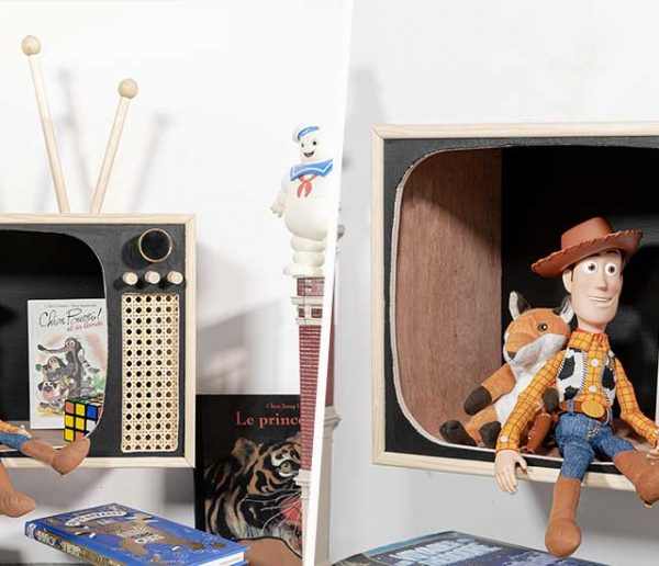 Tuto : Fabriquez une étagère-télévision vintage pour vos enfants