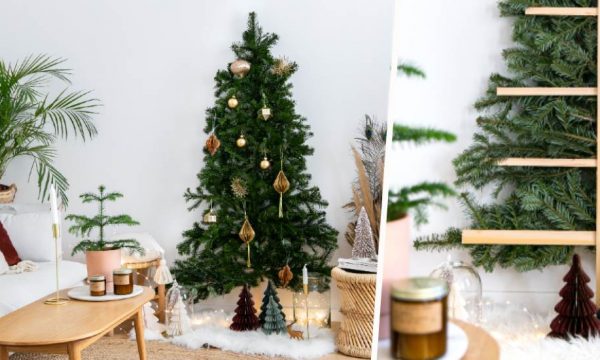 Tuto : Réalisez un vrai/faux sapin de Noël gain de place