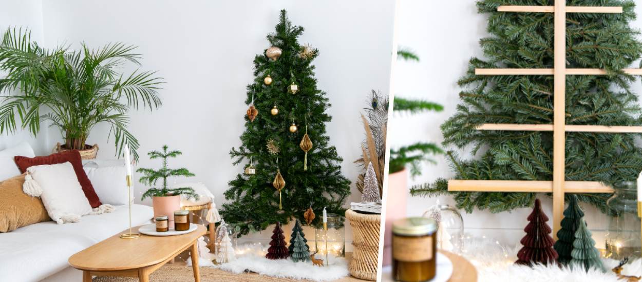 Tuto : Réalisez un vrai/faux sapin de Noël gain de place