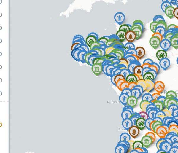 Cette carte recense les terrains disponibles pour installer un habitat léger en France