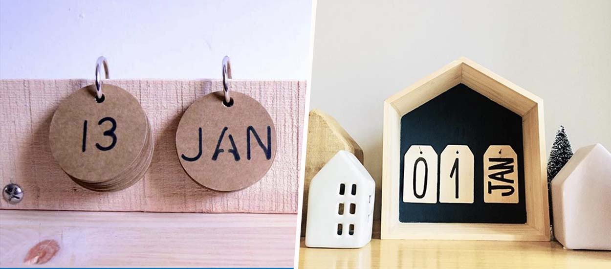 DIY : 7 calendriers perpétuels à fabriquer pour bien attaquer l'année