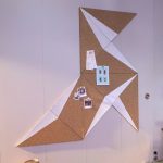 pin board en liège géométrique - tutoriel