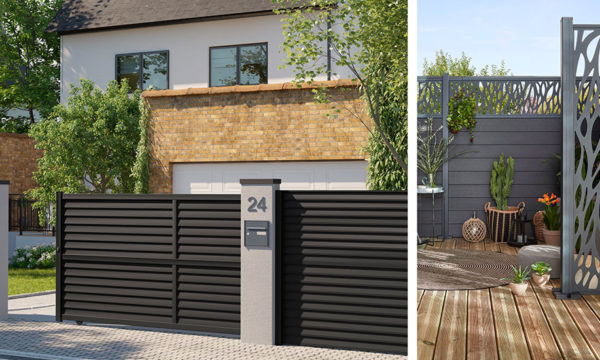 Jardin privé : une clôture facile à poser pour plus d'intimité