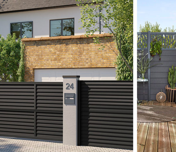 Jardin privé : une clôture facile à poser pour plus d'intimité