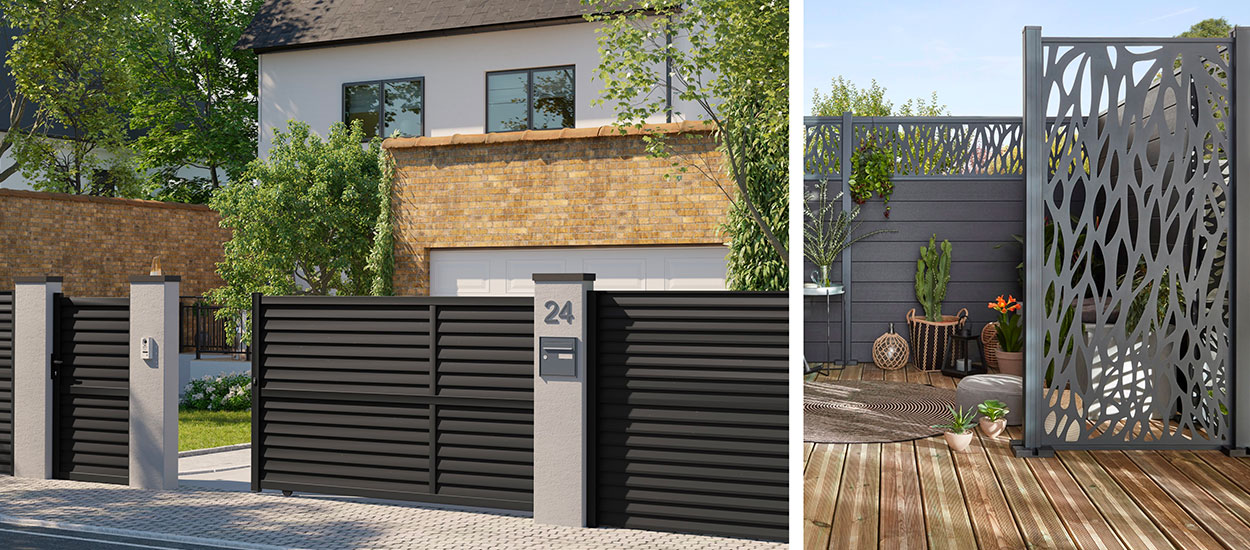 Jardin privé : une clôture facile à poser pour plus d'intimité