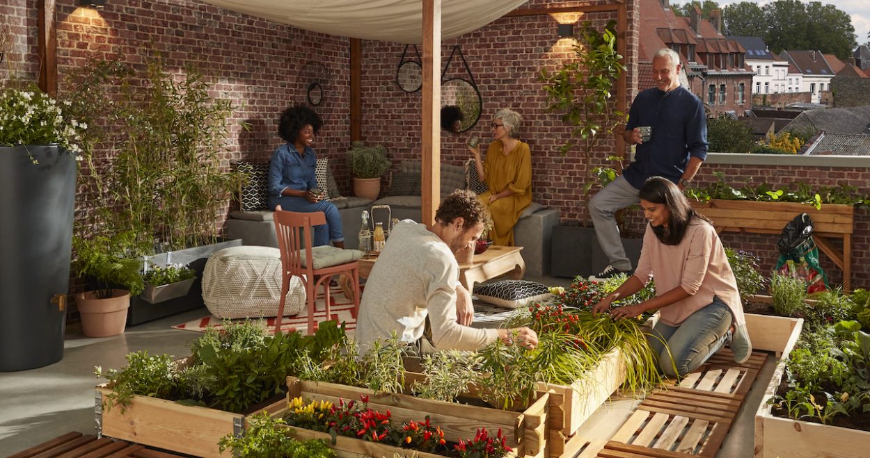 Et si vous aménagiez un jardin partagé avec vos voisins d'immeuble ?