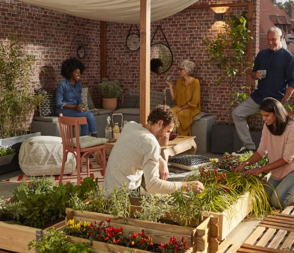 Et si vous aménagiez un jardin partagé avec vos voisins d'immeuble ?