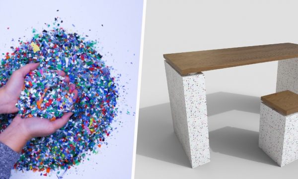 un atelier recycle les plastiques et les transforme en mobilier