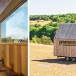 Une tiny house et le fondateur de Abris Nomades