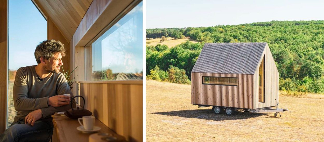 Luthier de formation, Koen a lancé son entreprise de construction de tiny house en Charente