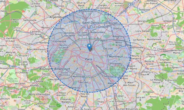 Confinement : ce site calcule le rayon limite de 10 km autour de chez vous