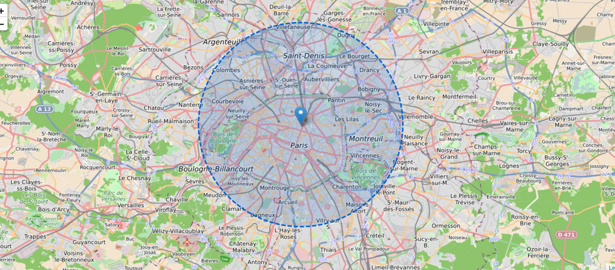 Confinement : ce site calcule le rayon limite de 10 km autour de chez vous