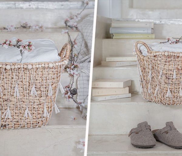 Tuto : Fabriquez un panier à linge bohème chic tout en matériaux naturels